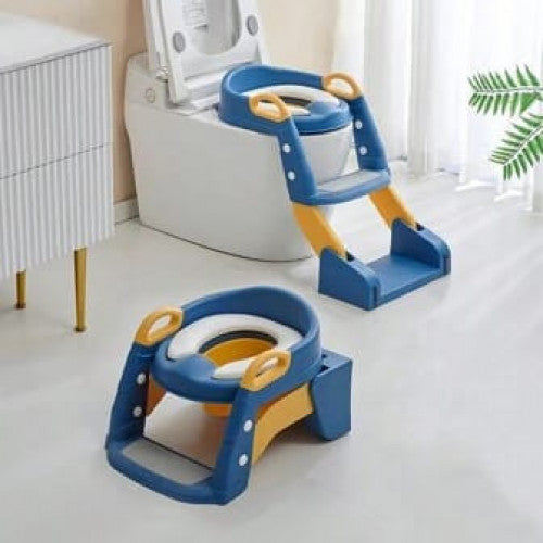 Asiento de inodoros con escalera para niños